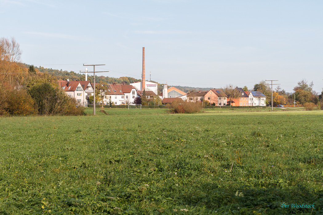 Blick auf die Koramic, eine der beiden noch produzierenden Ziegeleien in Langenzenn