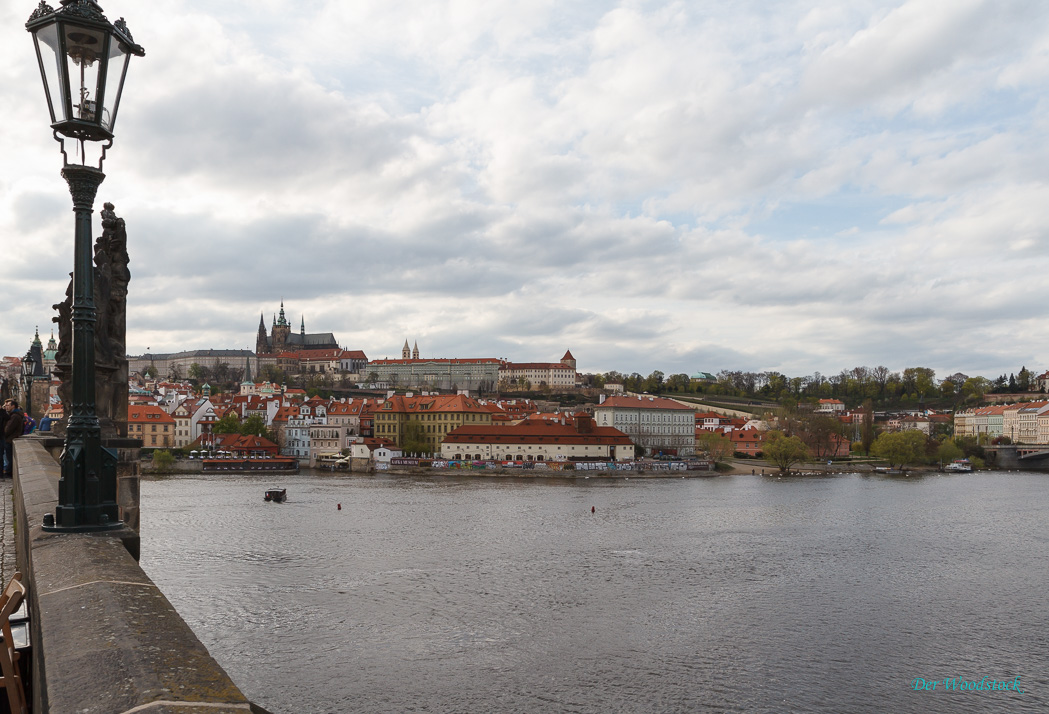 Blick von der Karlsbrücke zum Hradschin